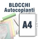 Blocchi autocopianti A4 fogli 50x3 Copie 1 Colore solo fronte