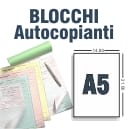 Blocchi autocopianti A5 da 2 Copie 1+0
