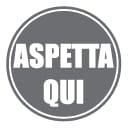 Stampa Adesivo aspetta qui grigio 40x40