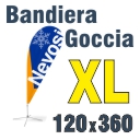 Stampa Bandiera a goccia XL 120x360