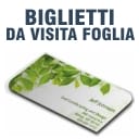 Biglietti da visita FOGLIA 84 x 54