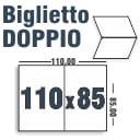 Biglietti pieghevoli 85 x 110  - 350gr + UV (doppi cordonati orizzontali)