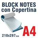 Block Notes incollati A4 con Copertina
