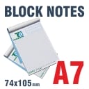 Block Notes incollati A7