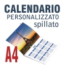 Calendario  A4 spillato 2025 Vs grafica