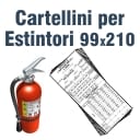 Cartellino Manutenzione Estintore  99x210