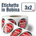 Etichette adesive in Bobina a colori 3x2
