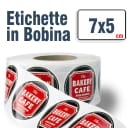 Etichette adesive in Bobina a colori 7x5