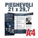 Stampa Pieghevoli A4