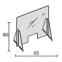 Stampa Plexiglass anti droplet 75 X 65