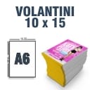 Volantini A6 250gr Lucida 4+4 a colori Fronte/Retro